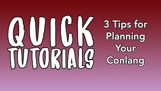 3 Tips for Creating a Fictional Language | Tutorial #Shorts