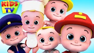 Five Little Babies Jumping on the Bed + More Kids Songs & Nursery Rhymes