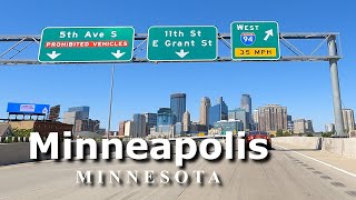 Driving Minnesota 🇺🇸 4K - Burnsville to Minneapolis