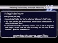 JavaScript Training Tutorial String Substitution
