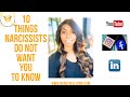 10 Things A Narcissist Does Not Want You To Know 😈