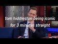 Tom Hiddleston being iconic for 3 minutes straight