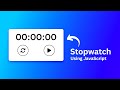 Build Simple Stopwatch Using JavaScript
