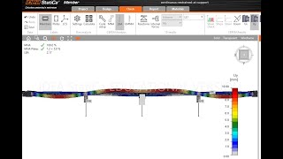 IDEA Statica tutorial 37 -  Design of a laterally restrained continuous beam as per EC3 (Eurocode)