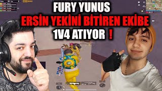 TR YAYINCILAR SCRİMİNDE ERSİN YEKİN ÖLÜNCE FURY YUNUS 1V4 ATIYOR ! PUBG Mobile