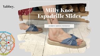 Milly Knot Espadrilles Sandals Sewing Tutorial