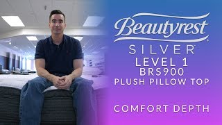 Beautyrest Silver Level 1 BRS900 Plush Pillow Top Mattress Comfort Depth 1