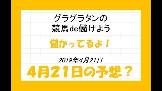 グラグラタンの競馬予想？！　４月２１日（日）分