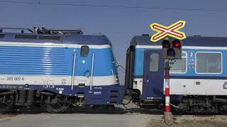 Železniční přejezd Heřmaničky #3 - 26.3.2022 / Czech railroad crossing