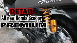 Detail Honda All New Scoopy 2018 rasa exclusive pakai Shock OHLINS dari swedia