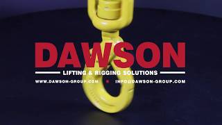 DAWSON DS007 G80 CLEVIS SWIVEL SELF-LOCKING HOOK WITH BEARING, GRADE 80 SWIVEL SAFETY HOOK