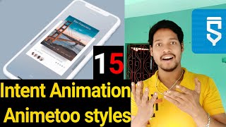 intent animation animatoo styles project in sketchware pro #AndroidAppdeveloper #sketchware