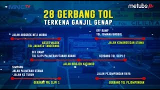 CATAT! Ganjil Genap Berlaku di 28 Gerbang Tol di Jakarta - LIS 19/08