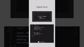 How To Create Digital Clock Using HTML CSS & JavaScript | Display Time Using JavaScript | CodeMinds