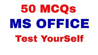 Top 50 MCQ Based on MS- OFFICE | Test your Knowledge | Computer Awareness [ In Hindi] Part 9
