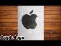 Apple logo drawing | APPLE | ROHIT'S ART GALLERY