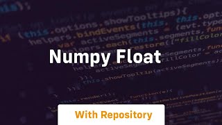 numpy float