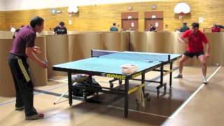 Edmonton Table Tennis:  Coach Wang vs Henryk