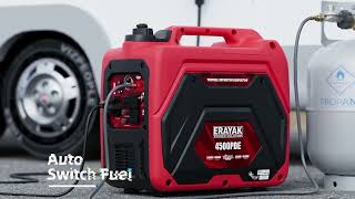 Erayak 4500PD Tri Fuel Generator For RV with Smart Fuel Switch Function