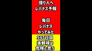 毎日レバナスに積立597日目楽観視は危険と思う ツミレバ 収益公開 #Shorts