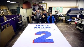 Philly banner company creates Moses Malone tribute