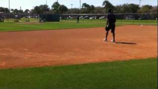 Jose Reyes first Miami Marlins work out