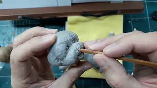 비숑프리제 강아지 피규어 제작 과정(Bichon Frise dog figure making process)