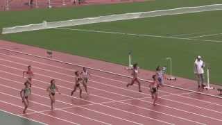 陸上 少年女子B Jr.Women 200m 予選-1 東京国体 2013.10.5