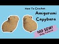 How To Crochet Capybara  | No Sew Easy Tutorial