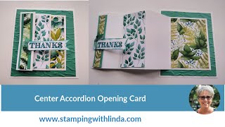 Center Opening Accordion Fold Card