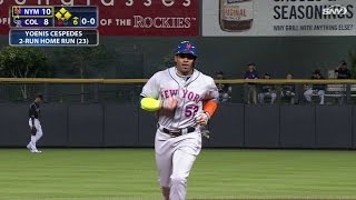 NYM@COL: Cespedes crushes his third homer of the game