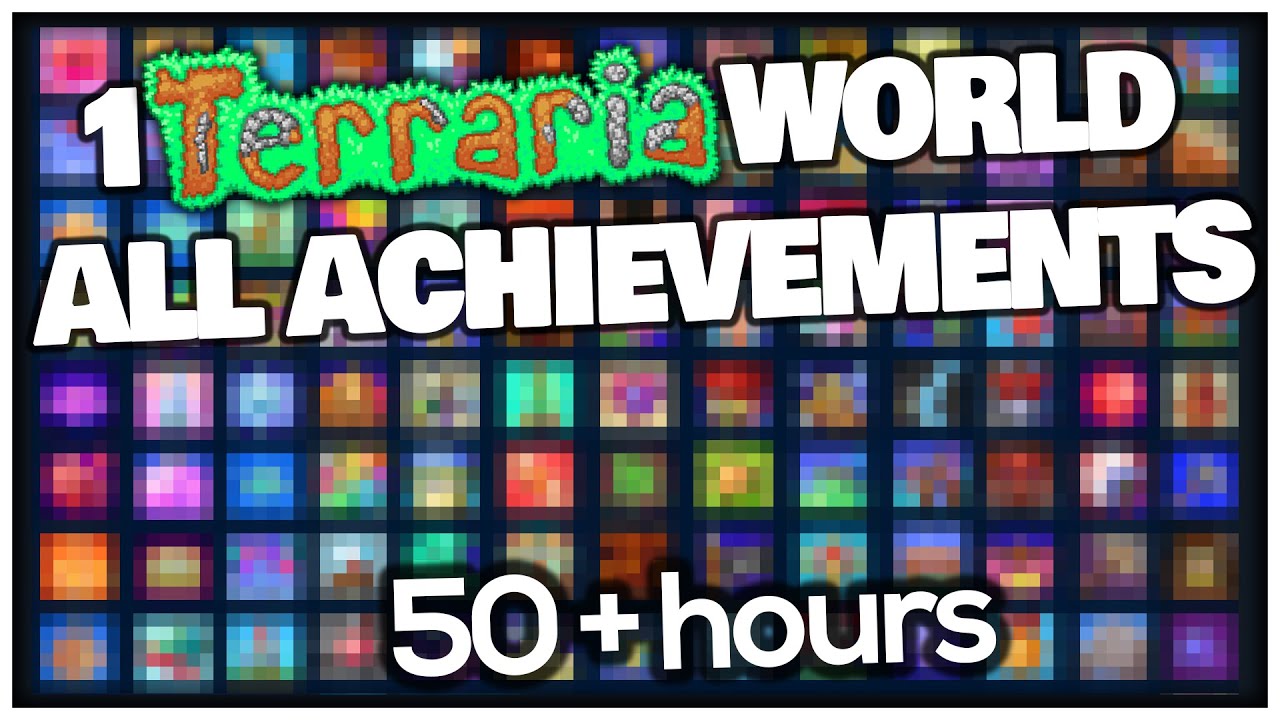 Completing All 104 Terraria Achievements On The SAME WORLD (Master Mode ...