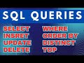 3-SQL Database Creation and Manipulation: Select, Insert, Update, Delete, Where, Order By