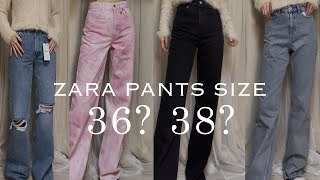 👖2021 자라 청바지 하울 | 봄 신상 11가지 |사이즈 착용감 비교 | 🛍zara ss haul 2021🤍