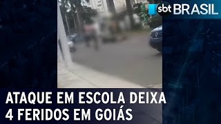 Ataque em escola deixa 4 feridos em Goiás | SBT Brasil (11/04/23)