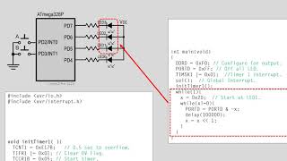 Atmega328 - Timer Interrupts Code Example