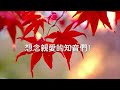 【深秋的思念 missing in late autumn】原創音樂 愛的詩篇