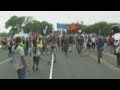 Climate activists resume protest outside Capitol