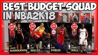 NBA2K18 MYTEAM BEST BUDGET SQUAD - PLAYERS THAT ARE LIKE DIAMONDS FOR 4000MT!!!