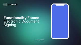 Functionality Focus - Electronic Document (eDoc) Signing