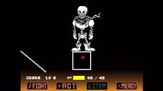 OverSave Tale Papyrus First Attack No Hit!