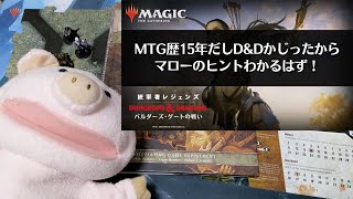 【MTG】マローのヒント『D\u0026D 統率者レジェンズ バルダーズ・ゲートの戦い』分かるはず！【予想編】