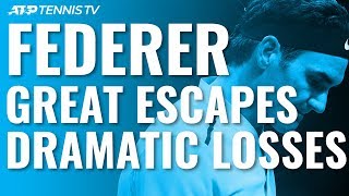 Roger Federer: Greatest Escapes & Most Dramatic ATP Losses
