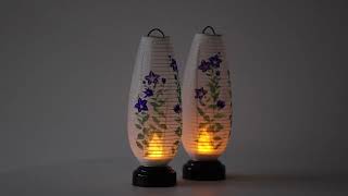 盆提灯 小さな桔梗花 / Japanese Obon lantern