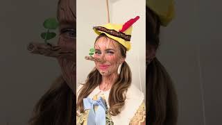 Woman Creates Extendable Pinocchio Nose for Halloween Costume