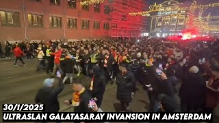 ULTRASLAN GALATASARAY INVANSION IN AMSTERDAM || Ajax Amsterdam vs Galatasaray 30/1/2025