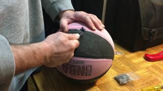 How to replace a leaky old air valve on a basketball, the easy way!