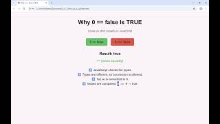 JavaScript 25: Why 0 == false Is TRUE in JavaScript