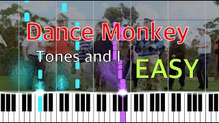 Dance Monkey - Tones and I - EASY Piano Tutorial (FREE PDF)