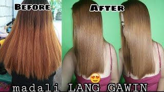 PAANO MAG HAIR COLOR AT MAG BRAZILIAN BLOW OUT SA BUHOK| Step By Step | By Liezel Mercado